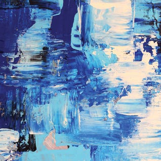 Blue Abstract I by Radiana Christova