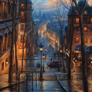 Montmartre Spring by Evgeny Lushpin