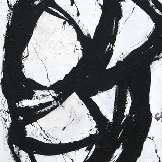 Black and White Abstract Art