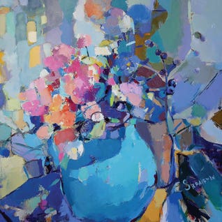 Abstract Pink by Elena Shraibman