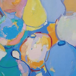 Blue & Yellow Art