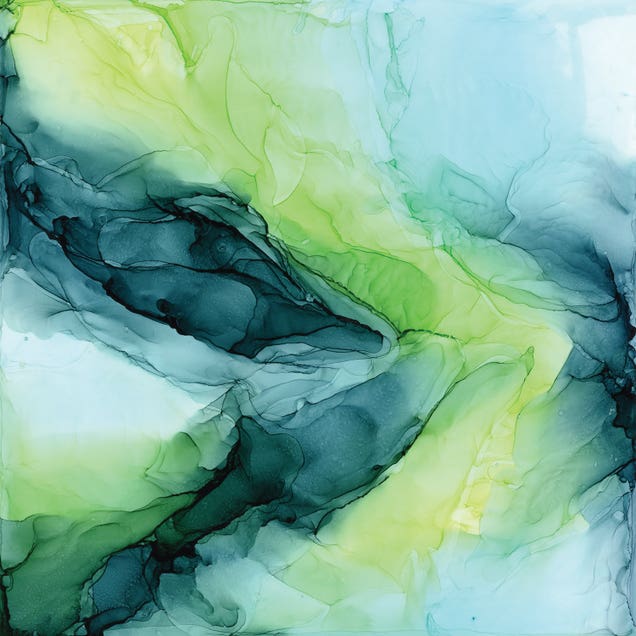Aqua Lime by Elizabeth Karlson