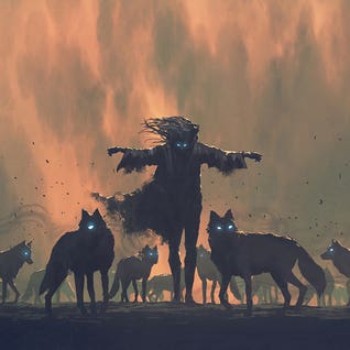 The Leader of the Wolf Pack by iCanvas Artist grandfailure