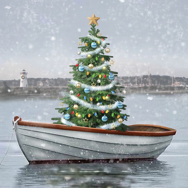 Holiday Harbor by iCanvas Artist Giordano Studios