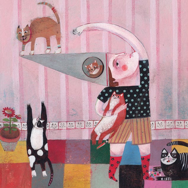 Cat Lover Boy by Hanieh Ghashghaei