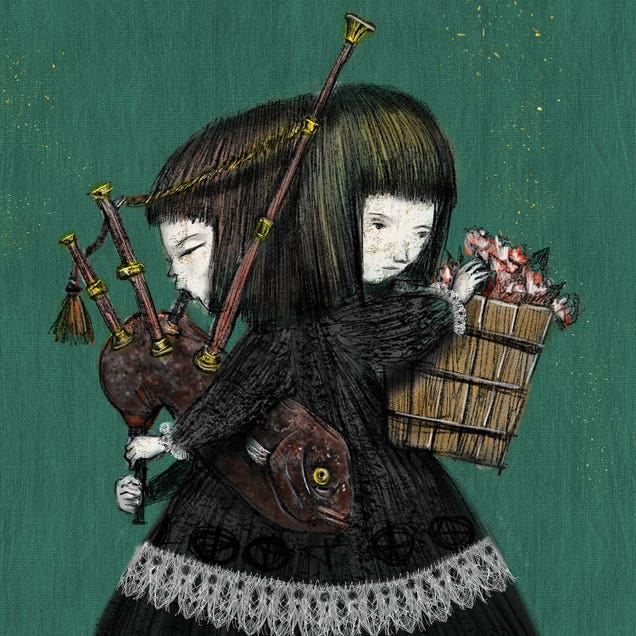Viridian IV Bagpipes by Hiroyuki Kurava