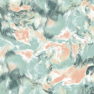 Marble Mist Green Peach by Jacqueline Maldonado
