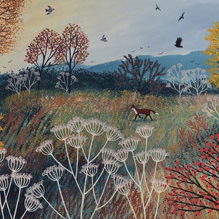 Across Autumn Meadow by Jo Grundy