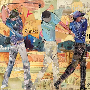 Sunset Golf by iCanvas Artist Jamie Pavlich-Walker