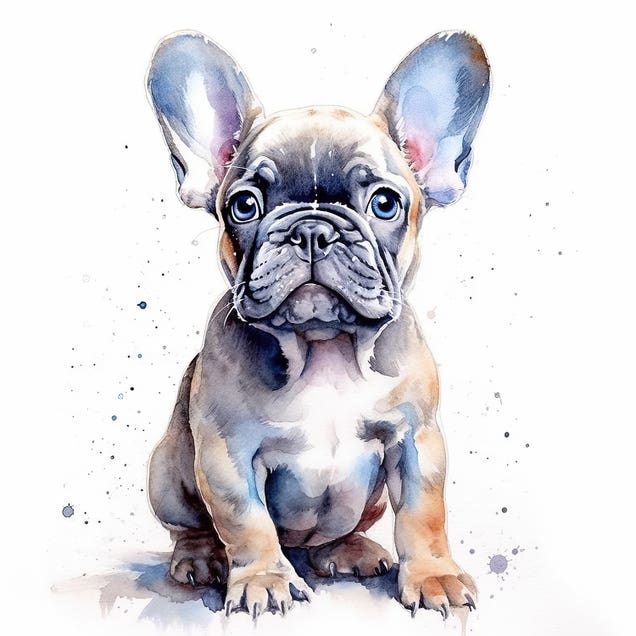 French Bulldog Pup by Jane Rix