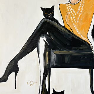 Jealous Cats II by Kristina Mallen