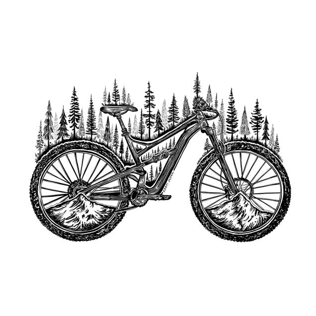 Forested Bicycle by Kaari Selven