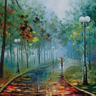 The Fog of Passion by iCanvas Artist Leonid Afremov
