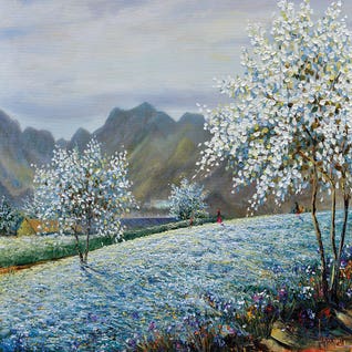 Cold Sunny Morning by iCanvas Artist Le Ngoc Quan