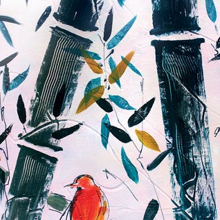 Red Bird II by Marina Del Pozo