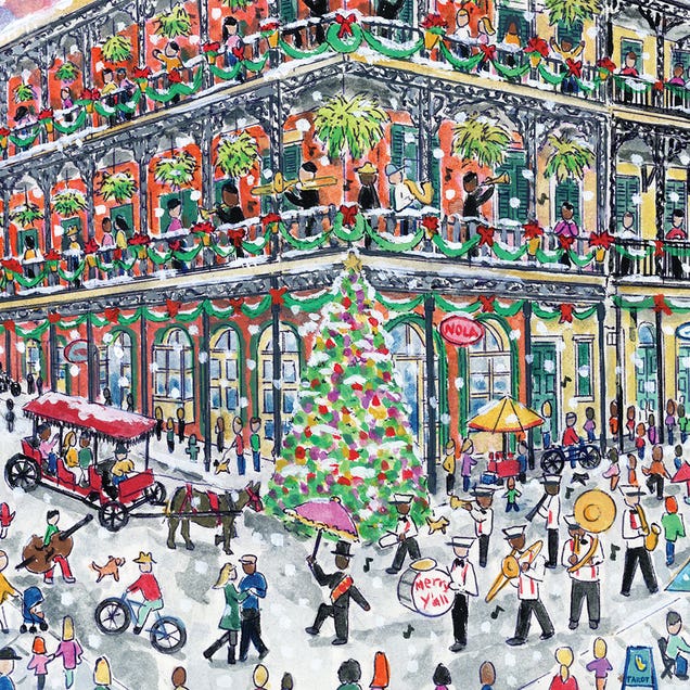 New Orleans Christmas by iCanvas Artist Michael Storrings