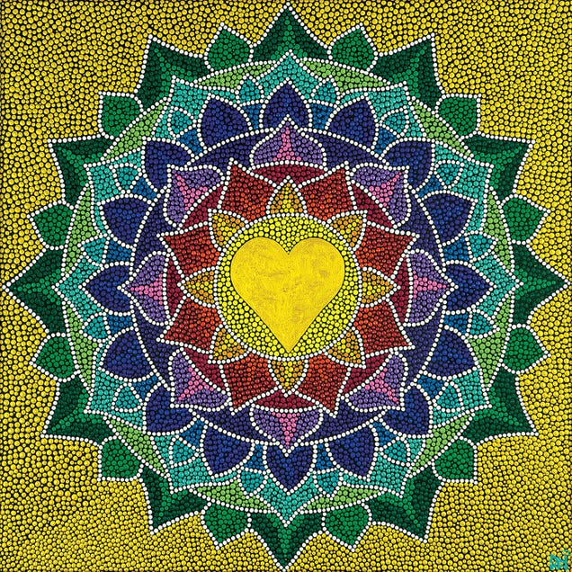 Mandala Heart I by Nadya Al-Haroun