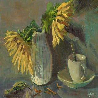 A Splash of Yellow - Sunflowers by Nithya Swaminathan