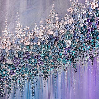 Please Me - Purple Blue Pink by Nada Khatib