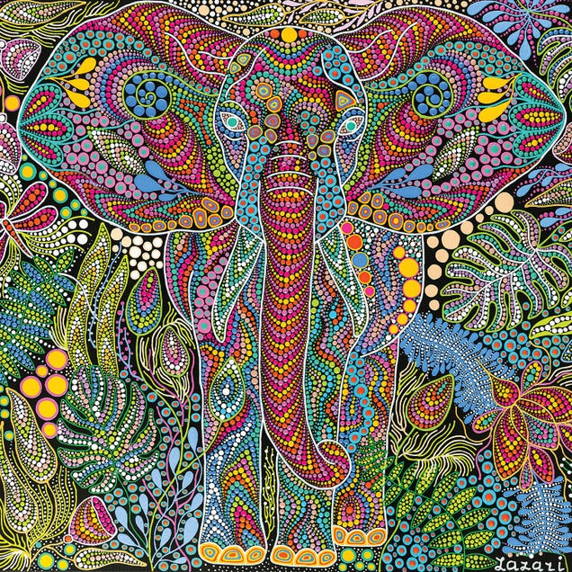 Elephant by Oxana Lazari