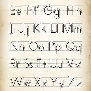 Handwriting II by PatentPrintStore