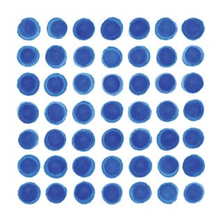 Abstract Blue Dots By Martina Pavlova