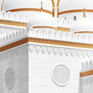 White Mosque - Amazing Facade by Philippe Hugonnard
