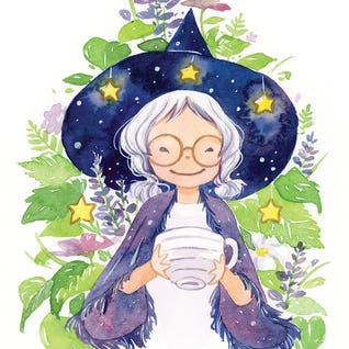 Tea Witch by iCanvas Artist Penelopeloveprints