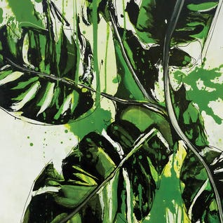 Black & Green Art
