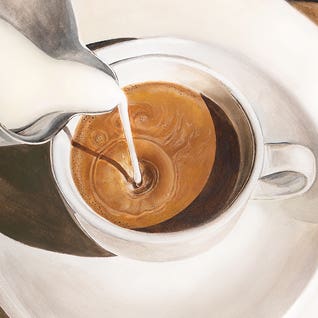 Poured Coffee Perfection by Pretty Painter