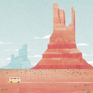Route 66 Arizona Travel Poster by Henry Rivers