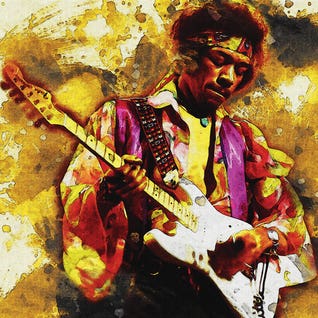 Smudge Jimi Hendrix By Gunawan RB