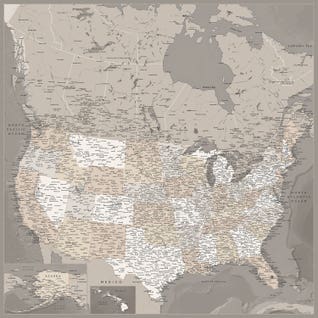 Push Pin Maps Art