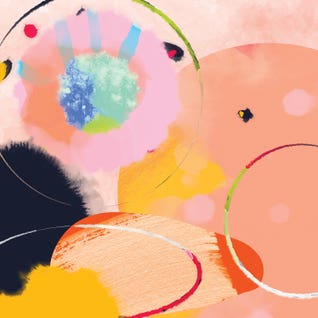 Circles Abstract by Ana Rut Bre
