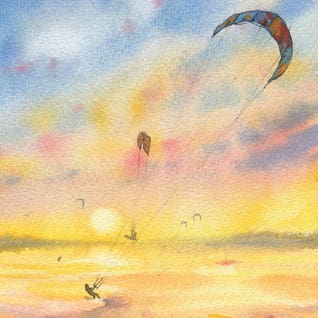 Kitesurfing by Samira Yanushkova
