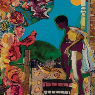 Morning of the Red Bird by Romare Bearden