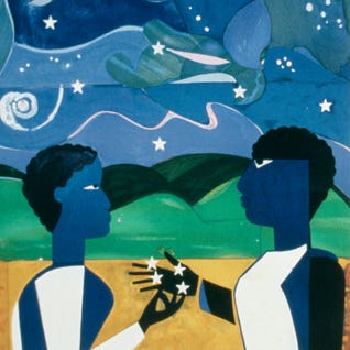 Two Faces (Faces of the Future) by Romare Bearden