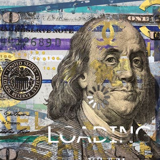 All About the Benjamins by iCanvas Artist Taylor Smith