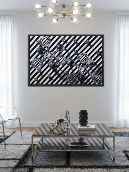 RO166 New Framed Canvas Art