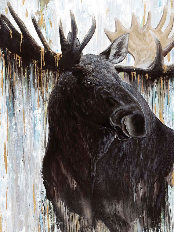 Gilded Moose by Angela Bawden