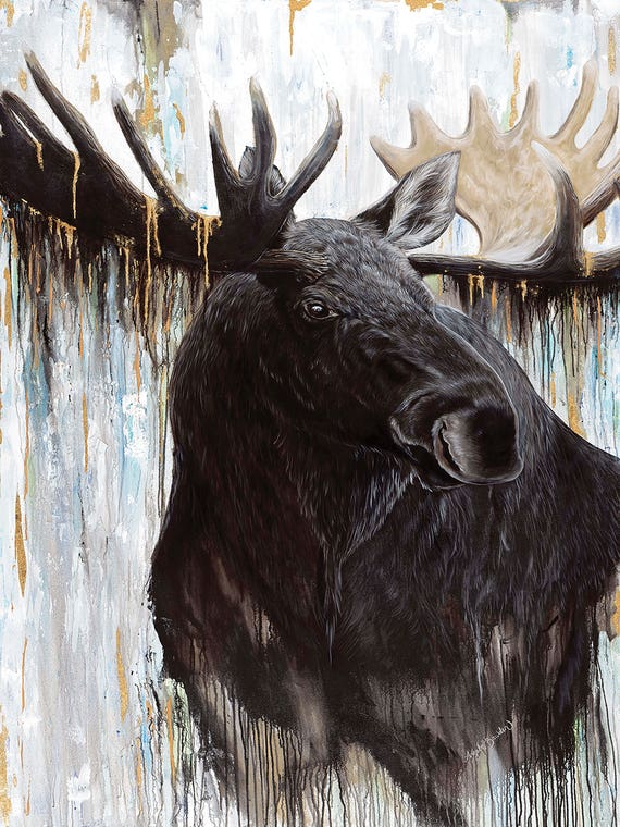 Gilded Moose by Angela Bawden