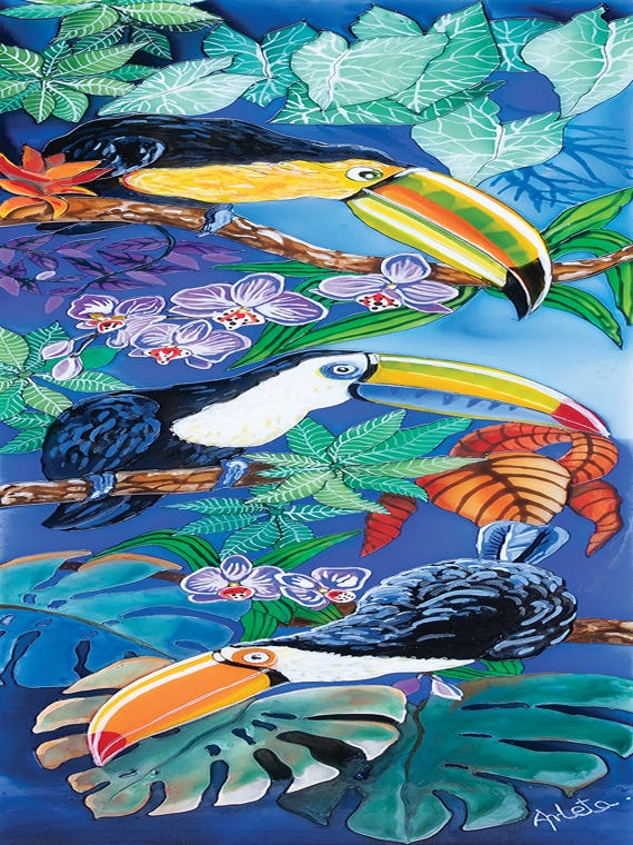 Three Toucans by Arleta Smolko