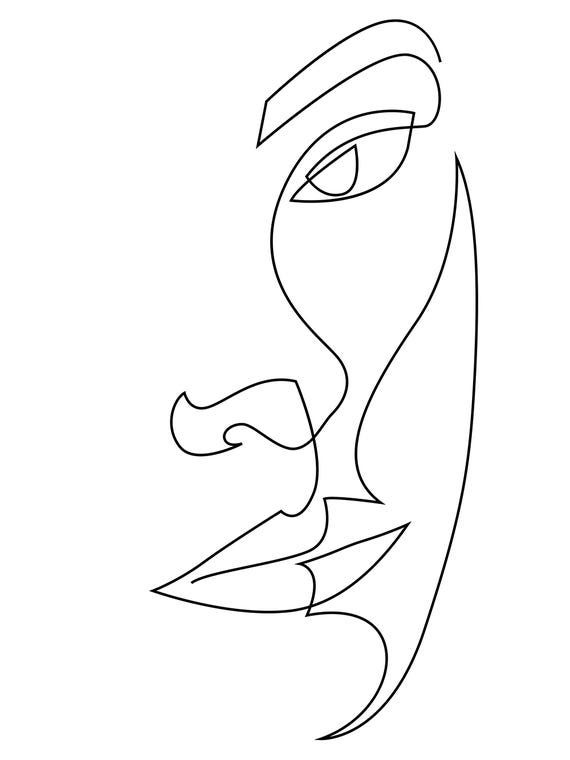 Relief - One Line Face by Addillum