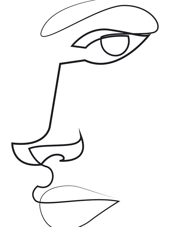 Abstract Line Face by Addillum