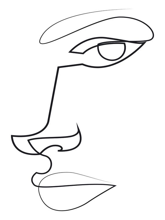 Abstract Line Face by Addillum 