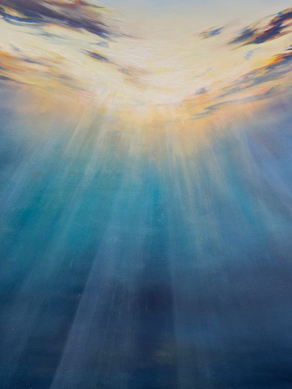 Underwater Sunset by Alesia Yeremeyeva