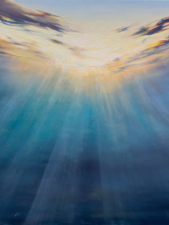 Underwater Sunset by Alesia Yeremeyeva