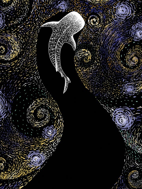 Star Eater In Van Gogh Style by Aliriza Cakir