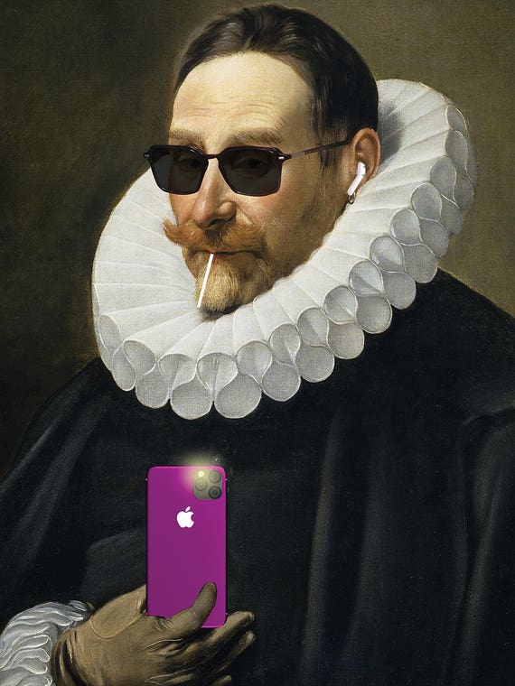 Painting Modern Selfie by Bekir Ceylan