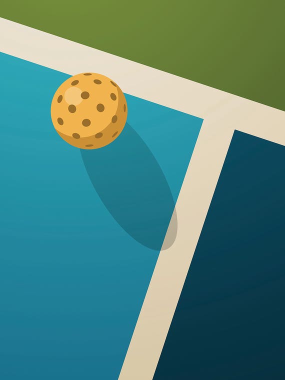 Pickleball Court by Beth Bordelon